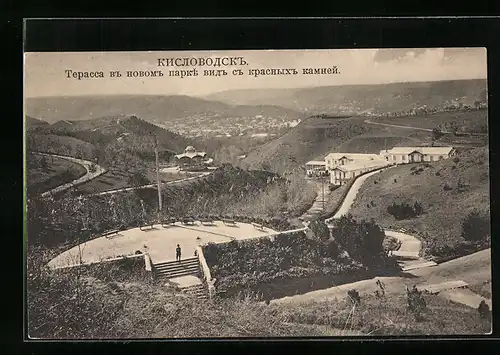 AK Kislowodsk, Panorama vom Aussichtspunkt aus