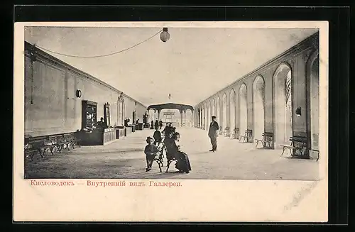 AK Kislowodsk, Wartesaal in einem Gebäude