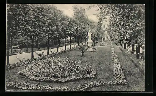 AK Franzensbad, Partie aus den Gartenanlagen