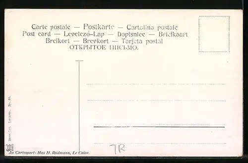 Künstler-AK Friedrich Perlberg: Smyrna, Generalansicht der Stadt mit Blick aufs Meer hinaus