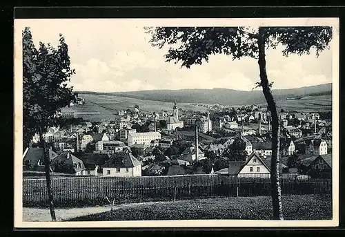 AK Weipert / Vejprty, Blick zum Ort