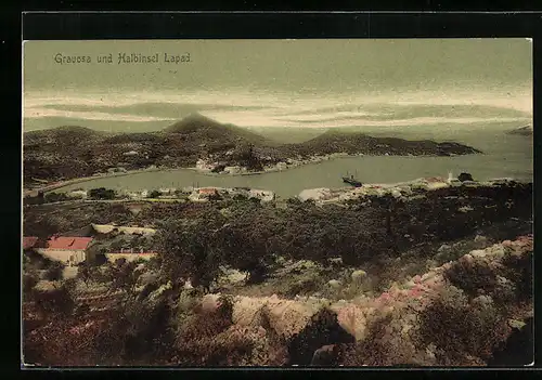 AK Gravosa, Totalansicht mit Blick auf die Halbinsel Lapad