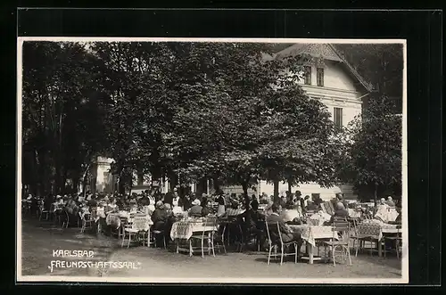 Foto-AK Karlsbad, Freundschaftssaal