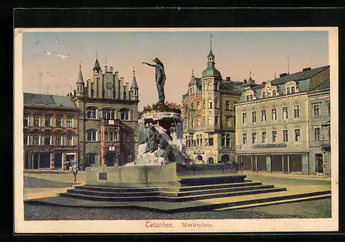 AK Tetschen, Marktplatz