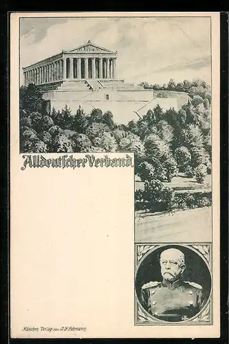 AK Altdeutscher Verband, Porträt von Otto v. Bismarck