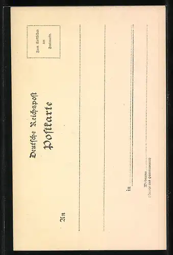 Künstler-AK Otto von Bismarck mit Pickelhaube