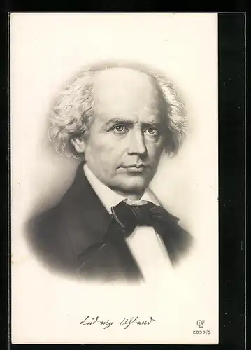 Künstler-AK Porträt von Ludwig Uhland