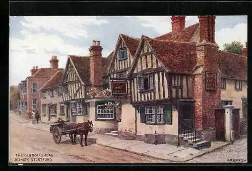 Künstler-AK A. R. Quinton: Bishops Stortford, The Old Boar`s Head