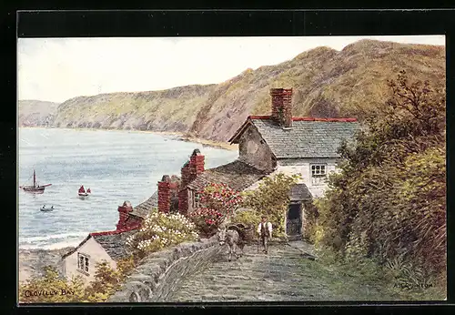 Künstler-AK A. R. Quinton: Clovelly Bay, Panorama