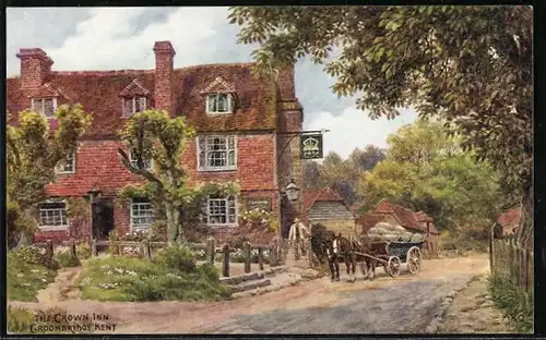 Künstler-AK A. R. Quinton: Kent, Groombridge, The Crown Inn