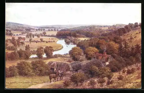 Künstler-AK A. R. Quinton: The Thames from Streatley Hill