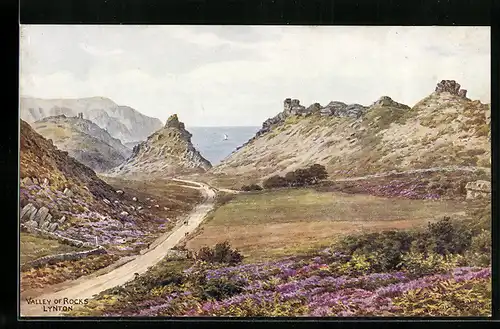 Künstler-AK A. R. Quinton: Lynton, Valley of Rocks