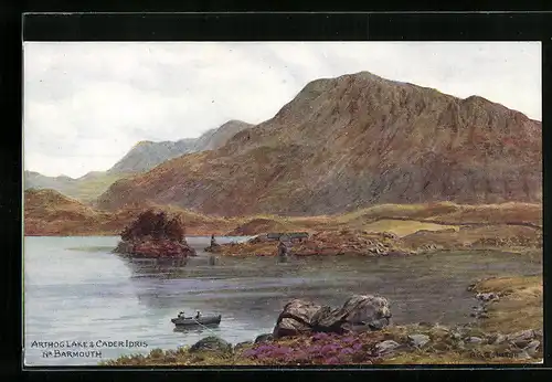 Künstler-AK A. R. Quinton: Barmouth, Arthog Lake & Cader Idris