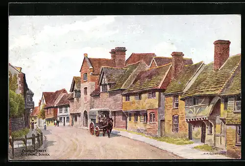 Künstler-AK A. R. Quinton: Sussey-Steyning, Church Street