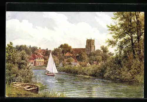 Künstler-AK A. R. Quinton: Belaugh, On the Bure