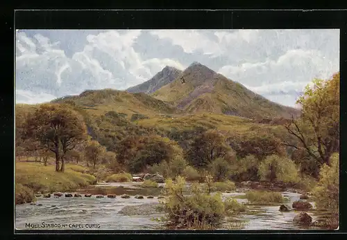Künstler-AK A. R. Quinton: Moel Siabod nr Capel Curig, Panorama
