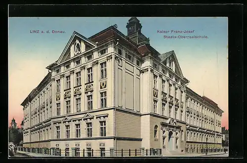 AK Linz a. d. Donau, Kaiser Franz-Josef Staats-Oberrealschule