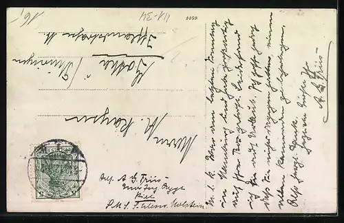 AK Unterseeboot 10 in voller Fahrt