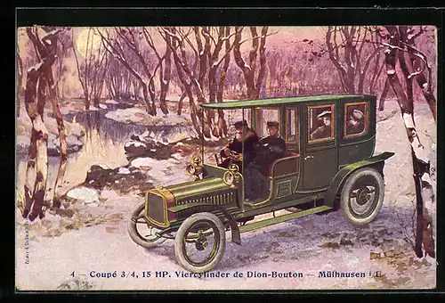 AK Puteaux /Seine, Coupé 3/4, Dion-Bouton