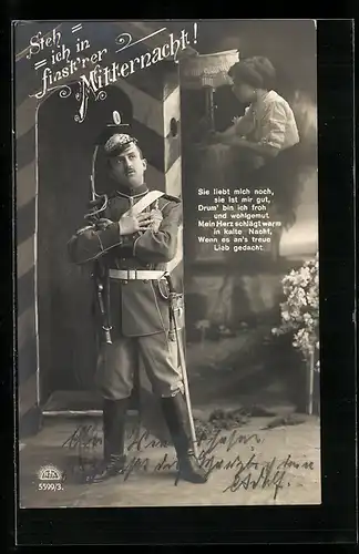 AK Soldat hat Sehnsucht nach seiner Frau