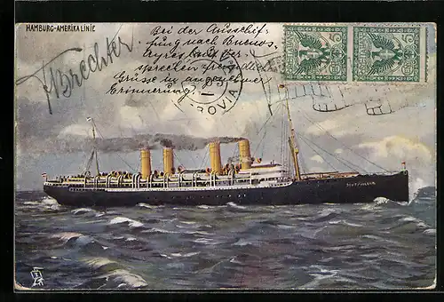 AK Passagierschiff SS Deutschland