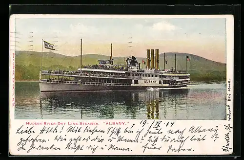 AK Hudson River Day Line Steamer Albany
