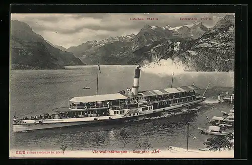 AK Dampfer Uri auf dem Vierwaldstättersee