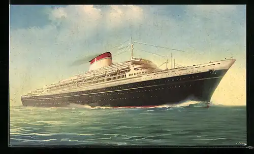 AK Passagierschiff T/n Leonardo Da Vinci auf See