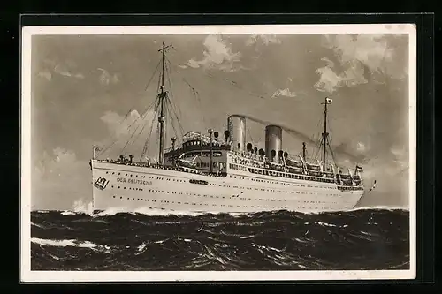 AK Dampfer Der Deutsche des Norddeutscher Lloyd Bremen