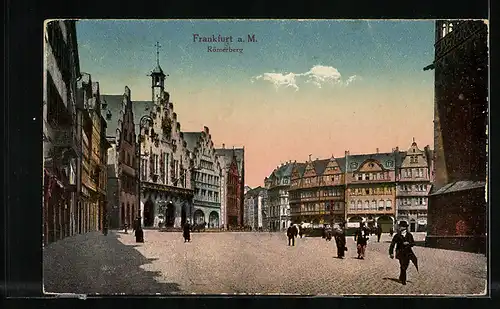 AK Bahnpoststempel Eisenach-Frankfurt /Main, Zug 803