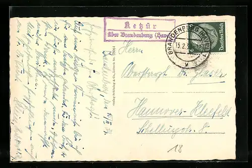 AK Landpoststempel Ketzür über Brandenburg Havel