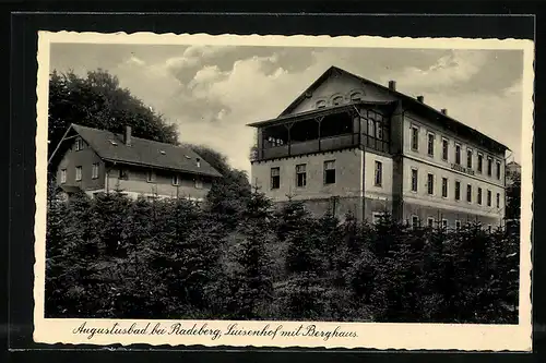 AK Landpoststempel Augustusbad über Radeberg