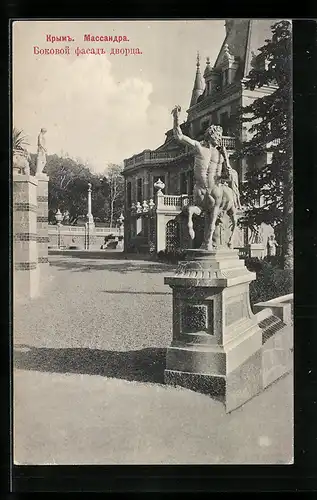 AK Massandra /Krim, Statue eines Zentauren