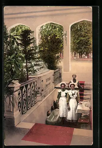 AK Kislowodsk, Trinkhalle, Brunnenmädchen