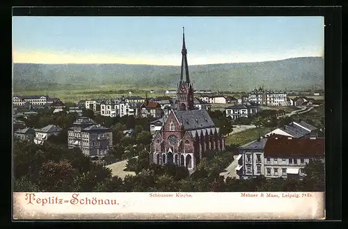 AK Teplitz Schönau / Teplice, Panorama