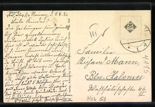 AK Bad Reinerz, Wandelhalle, Innenansicht