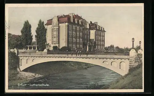 AK Erfurt, Flusspartie an der Lutherschule