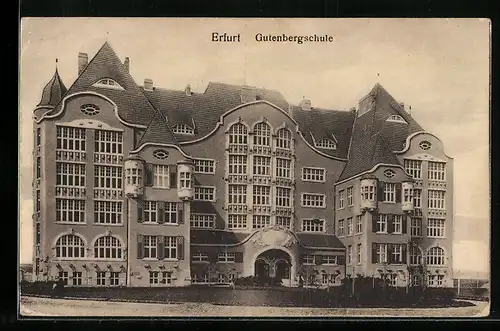 AK Erfurt, Blick auf die Gutenbergschule