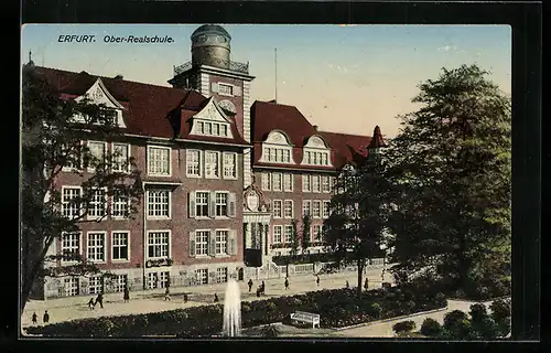 AK Erfurt, Ober-Realschule, Hausansicht