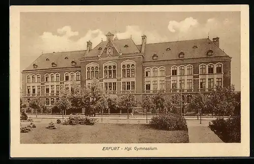 AK Erfurt, Aussenansicht des Kgl. Gymnasiums