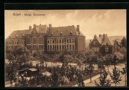 AK Erfurt, Anblick des Königl. Gymnasiums