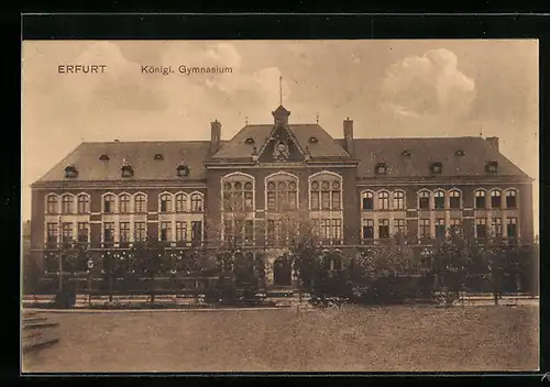 AK Erfurt, Blick zum Königl. Gymnasium