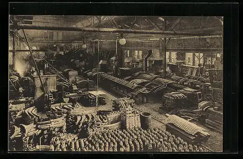 AK Essen /Ruhr, Fabrikabteilung in Krupp`s Fabrik, Federwerkstatt