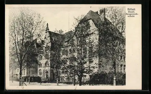 AK Erfurt, Staatliche Bauwerkschule