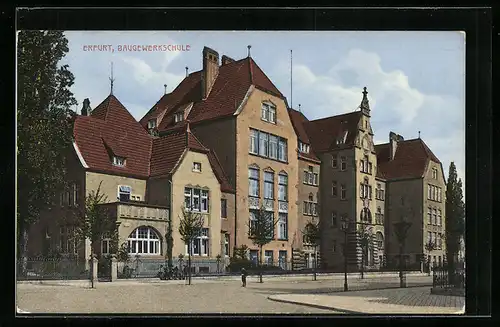 AK Erfurt, Ansicht der Baugewerkschule