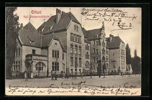 AK Erfurt, an der Kgl. Baugewerkschule