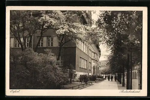 AK Erfurt, Ansicht Postscheckamt