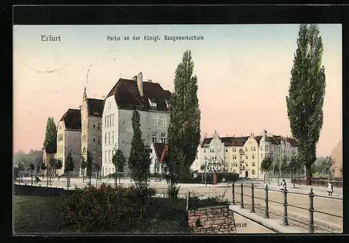 AK Erfurt, Partie an der Kgl. Baugewerkschule