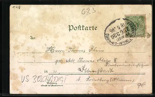 Lithographie Tenne i. Taunus, Gasthaus zur Tenne, Laifelsen