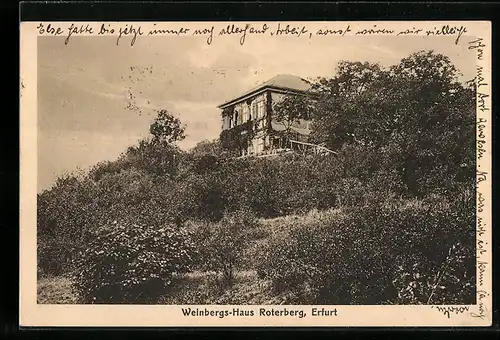 AK Erfurt, Weinbergs-Haus Roterberg